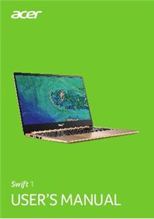 Acer Swift 1 manual. Camera Instructions.